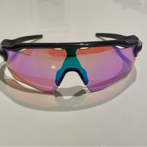 Black and Purple High-Tech Sports Glasses